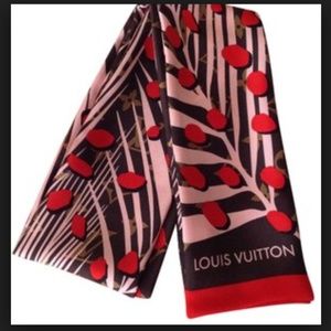 Louis Vuitton Jungle Pink Ltd Ed Bandeau Scarf